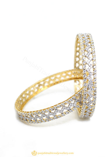 Gold Finished Bangles by PTJ